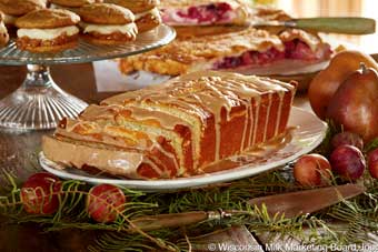 Vanilla Ricotta Cake with Maple Glaze